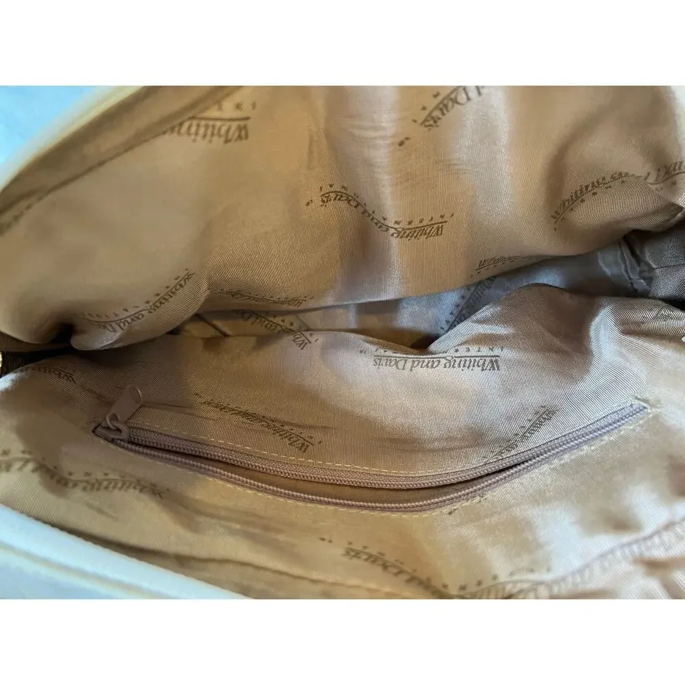 Vintage Whiting & Davis off white mesh Top Handle Bag
